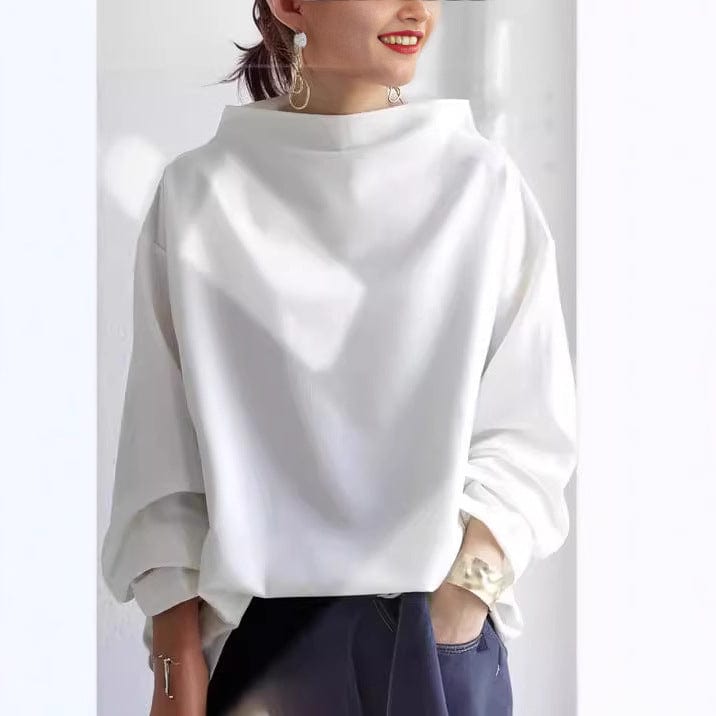 Elly | Top Casual a Collo Alto