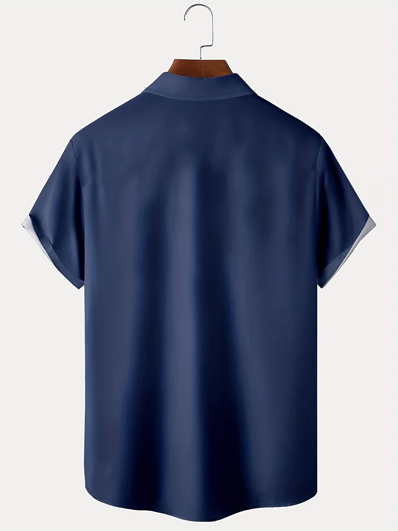 Holt | Camicia da uomo a manica corta stile bowling retrò