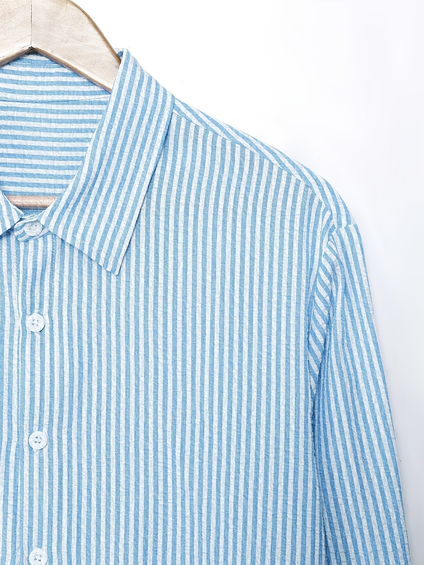 Wes | Camicia da Uomo a Righe a Maniche Lunghe