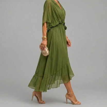 Monica™ Abito Con Scollo A V Elegante