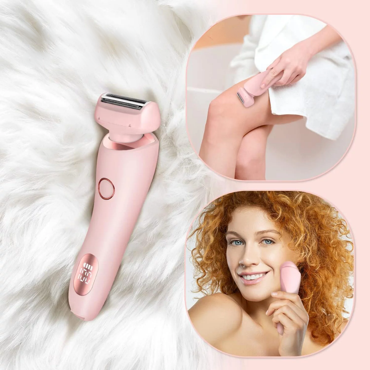Perla Lux™ | Rasoio Elettrico Donna 2-in-1 Senza Dolore