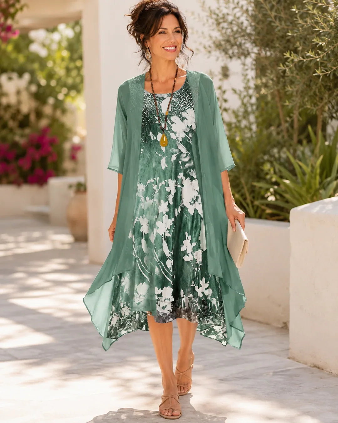 Clara | Abito Midi a Fiori