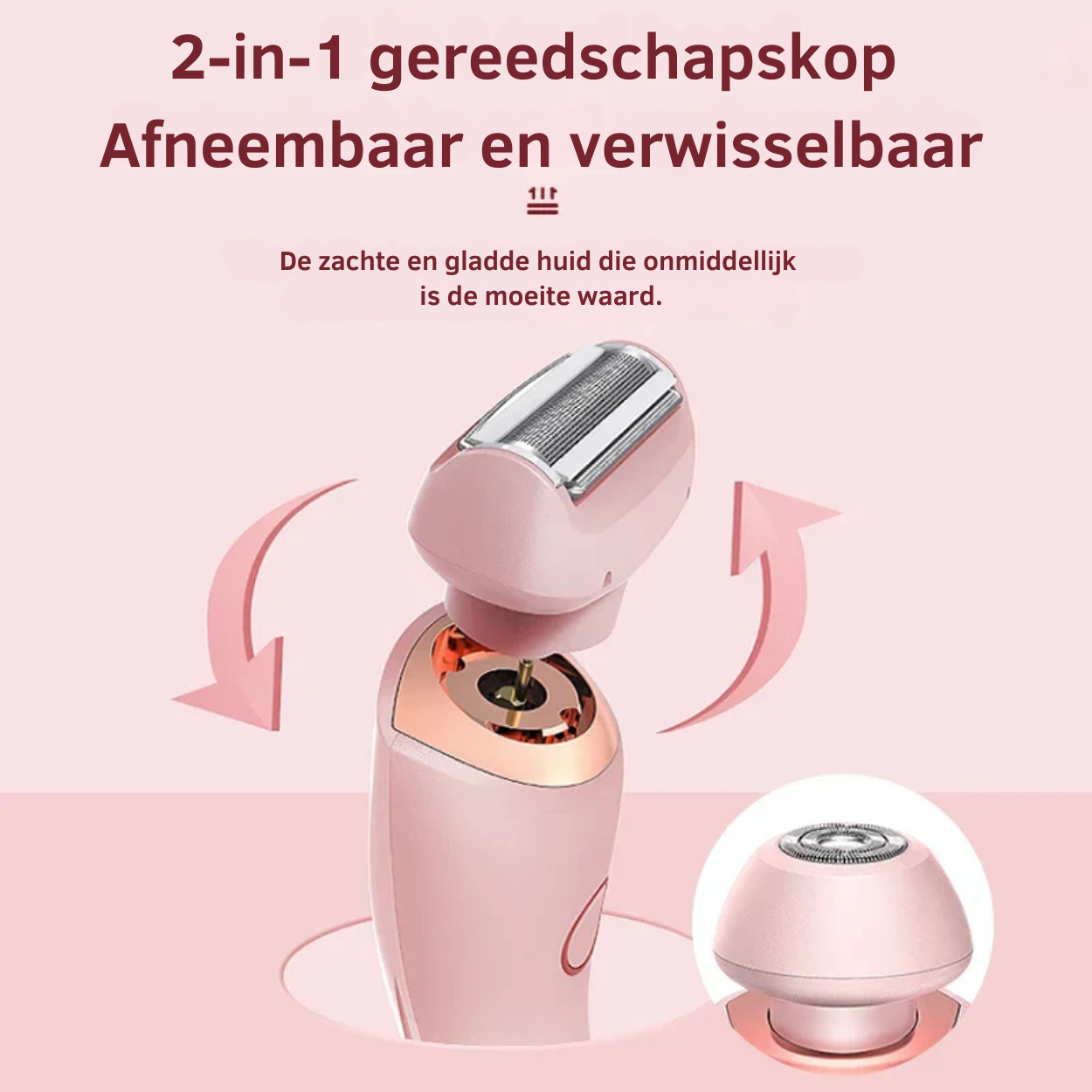 Perla Lux™ | Rasoio Elettrico Donna 2-in-1 Senza Dolore