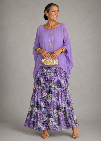 Lara™ Abito Maxi Fluido Elegante