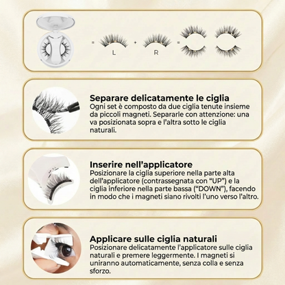 Ciglia Magnetiche™ | Niente più caos con la colla!