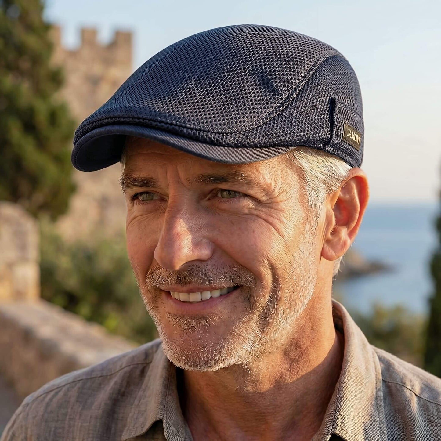 MeshCap | Cappello piatto casual da uomo