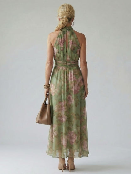 Mirelle™ Elegante Abito Floreale Con Collo Halter