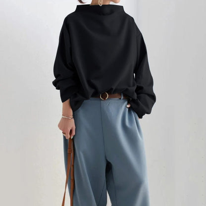 Elly | Top Casual a Collo Alto