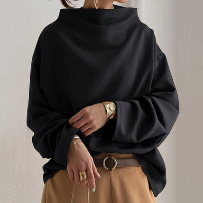 Elly | Top Casual a Collo Alto