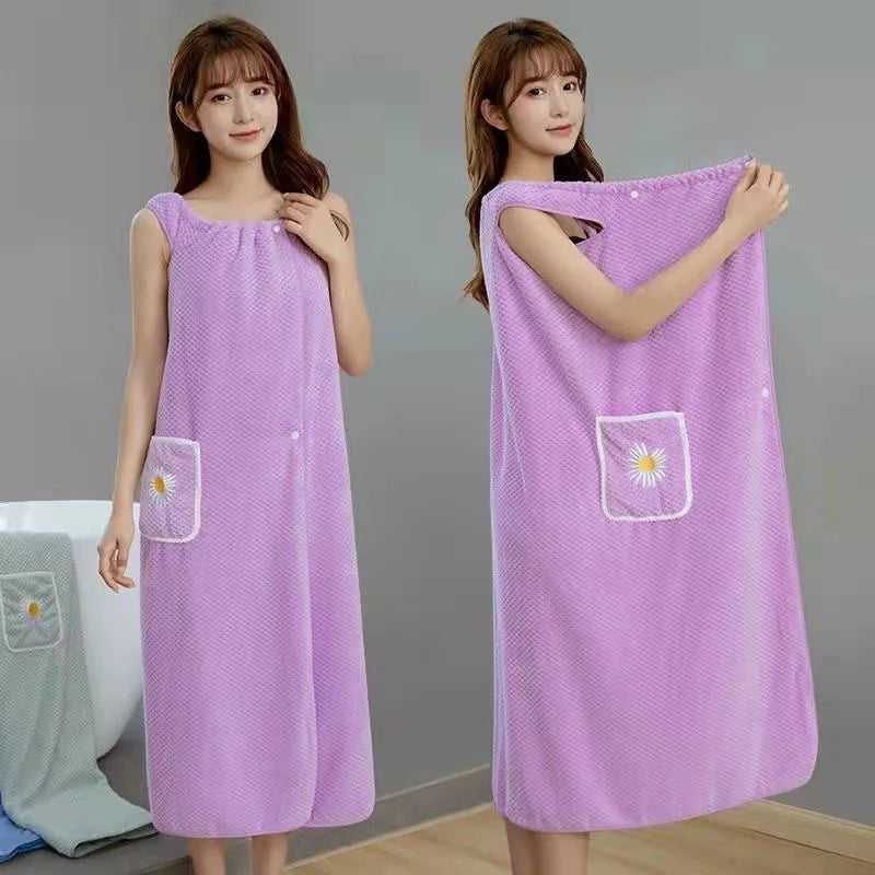 Nuvola™ | Telo Bagno Indossabile con Bottoni