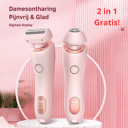Perla Lux™ | Rasoio Elettrico Donna 2-in-1 Senza Dolore