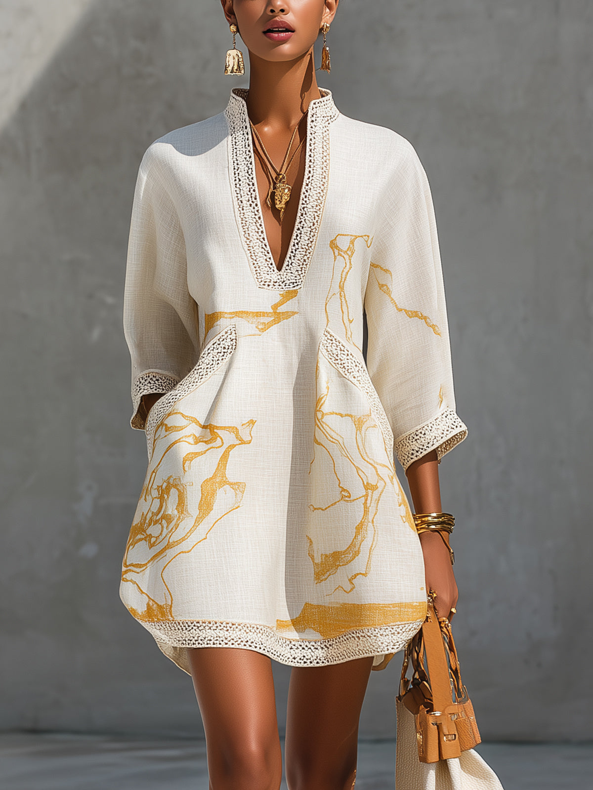 Clotilde™ Miniabito in pizzo all'uncinetto