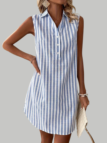 Frenzi - Abito Camicia a Righe