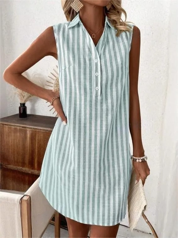Frenzi - Abito Camicia a Righe