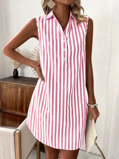 Frenzi - Abito Camicia a Righe