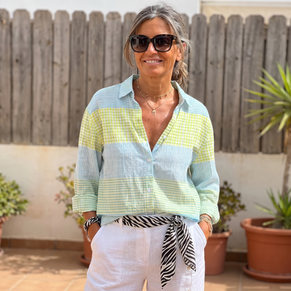 Holly™ | Blusa a Quadretti Pastello