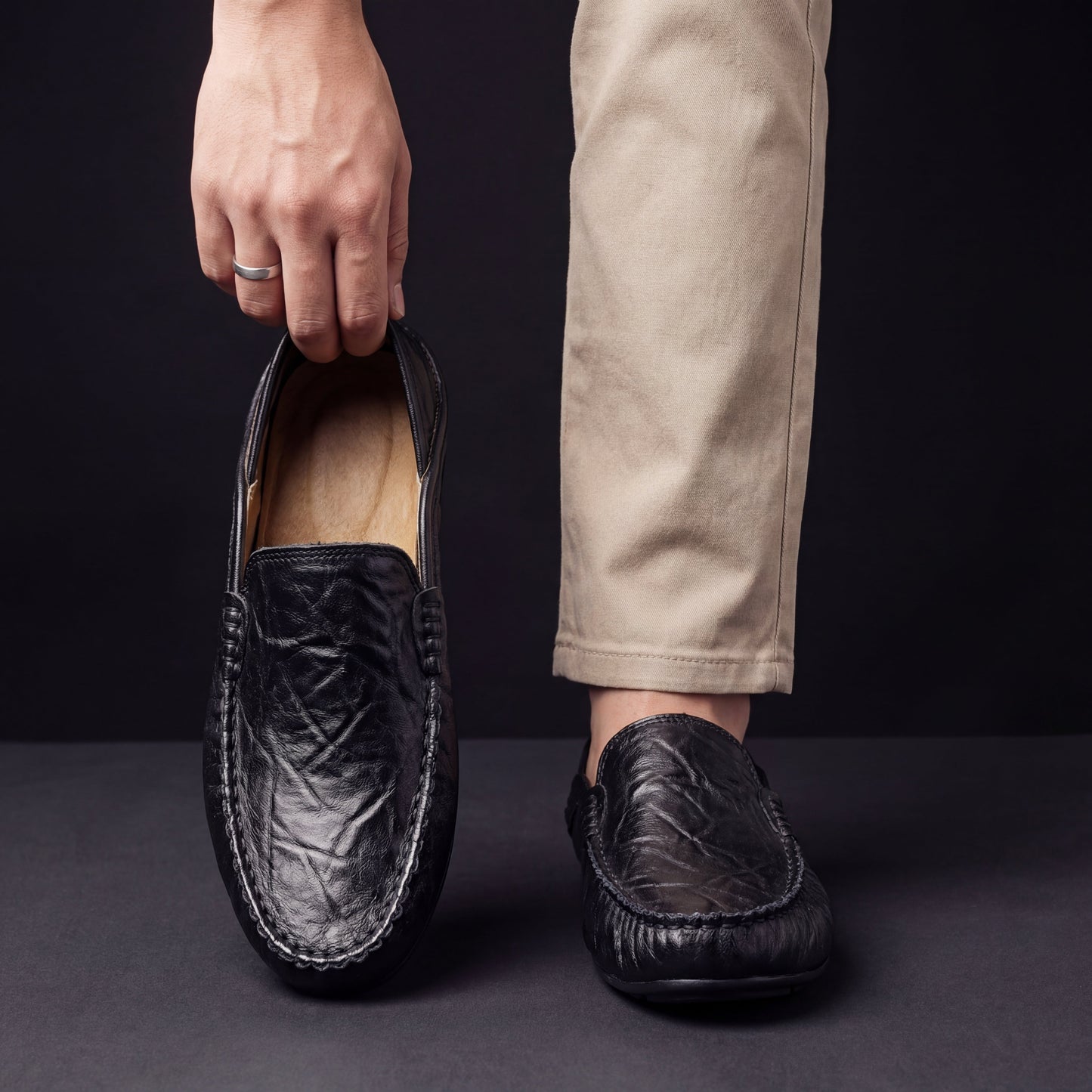 James | Mocassini in pelle da uomo