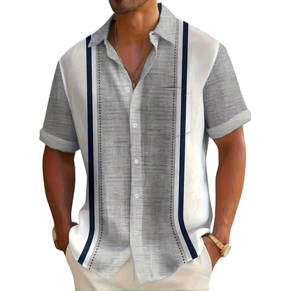 Liam | Camicia a righe da spiaggia