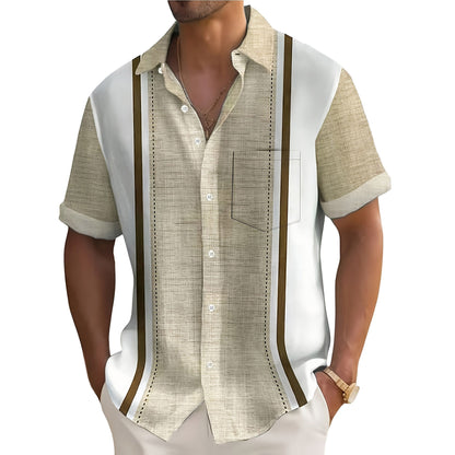 Liam | Camicia a righe da spiaggia
